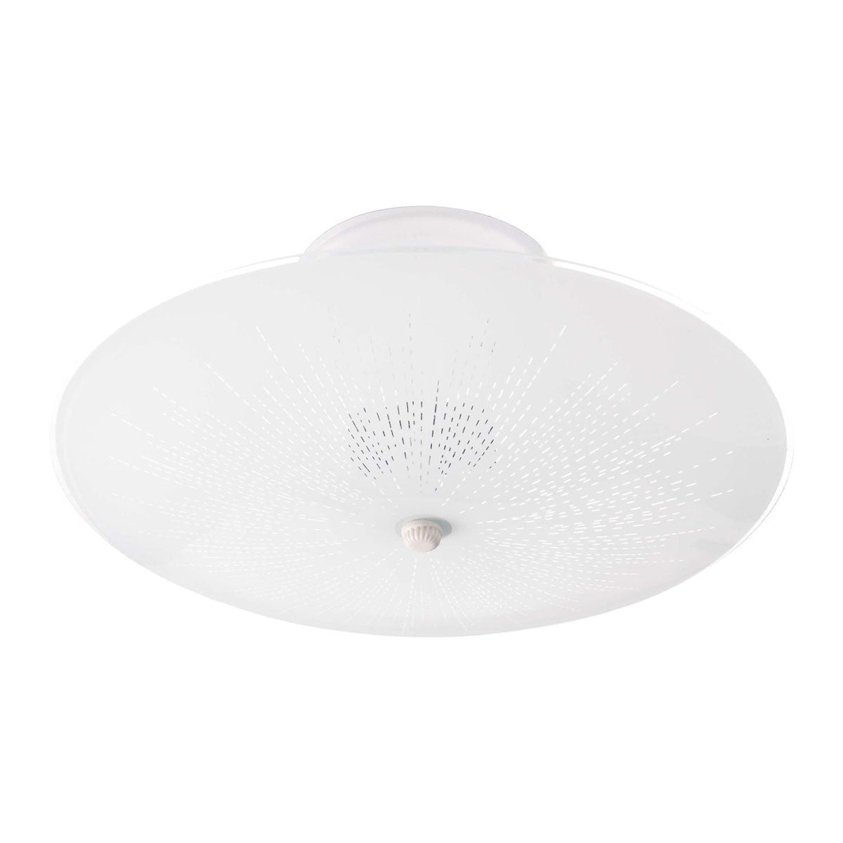 Sunburst Retro 2-Light Glass Flush Mount by Nuvo Lighting