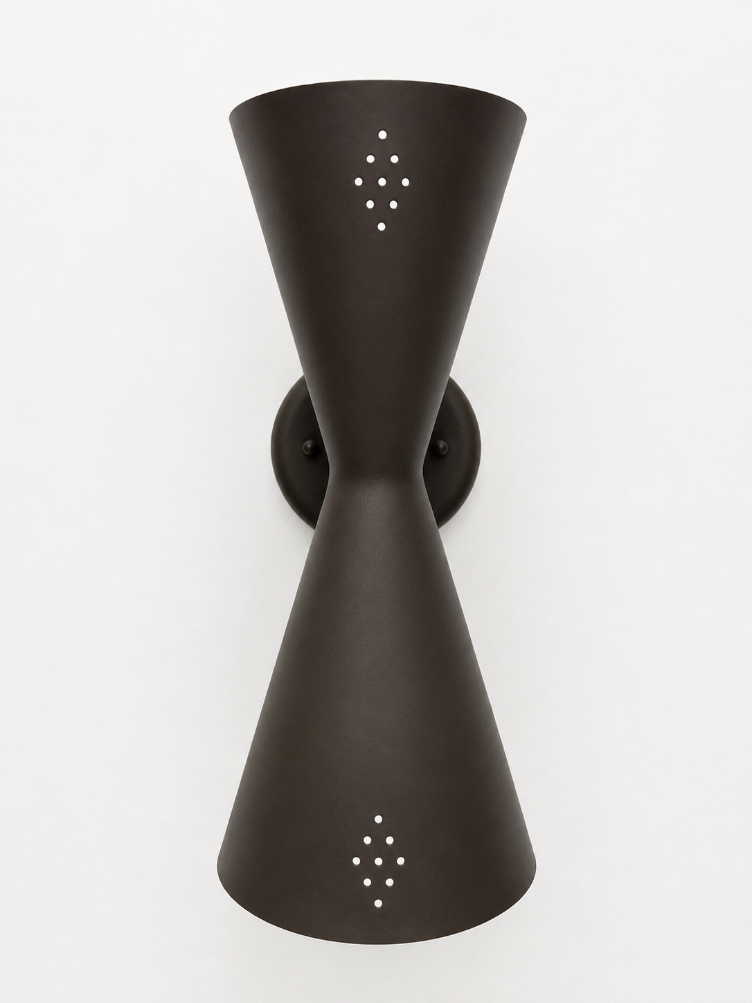 Exterior Pinhole Cone Sconce