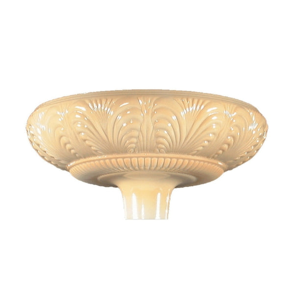 Victorian Embossed Torchiere Glass Shade