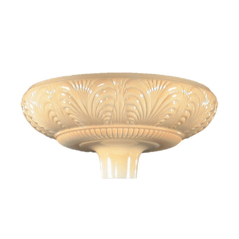 Victorian Embossed Torchiere Glass Shade