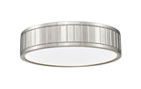 Madison 12" Modern Ribbed LED Flush Mount Ceiling Fixture in Brass, Nickel, or Matte Black