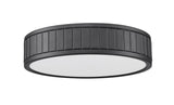 Madison 12" Modern Ribbed LED Flush Mount Ceiling Fixture in Brass, Nickel, or Matte Black