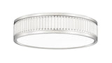 Stari 12" Modern Ribbed LED Flush Mount Ceiling Fixture in Brass, Nickel, or Matte Black