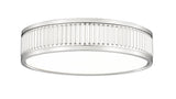 Stari 12" Modern Ribbed LED Flush Mount Ceiling Fixture in Brass, Nickel, or Matte Black