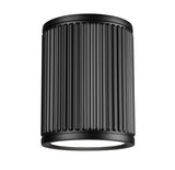 Stari 6" Modern Ribbed LED Flush Mount Ceiling Can Light Fixture in Brass, Nickel, or Matte Black