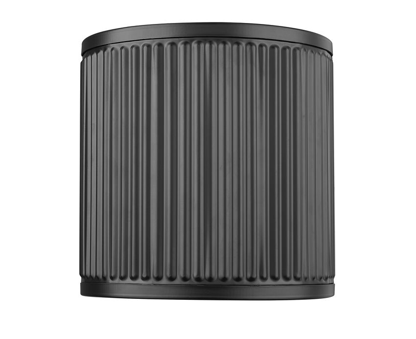 Stari 8" Modern Ribbed LED Half-Dome Wall Sconce Light Fixture in Brass, Nickel, or Matte Black