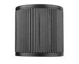 Stari 8" Modern Ribbed LED Half-Dome Wall Sconce Light Fixture in Brass, Nickel, or Matte Black