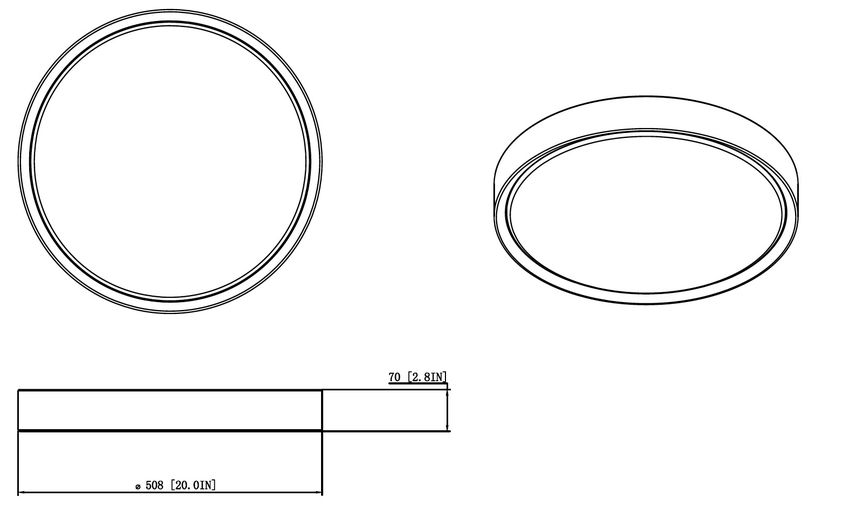 Kawan 20" LED Flush Mount