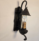 Set of 3 Vintage Iron 1920's Spanish Deco Wall Sconces
