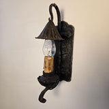 Set of 3 Vintage Iron 1920's Spanish Deco Wall Sconces