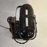 Antique 1920s Brown Bakelite Banker-Style Desk Lamp with Organizer & Pen Holder