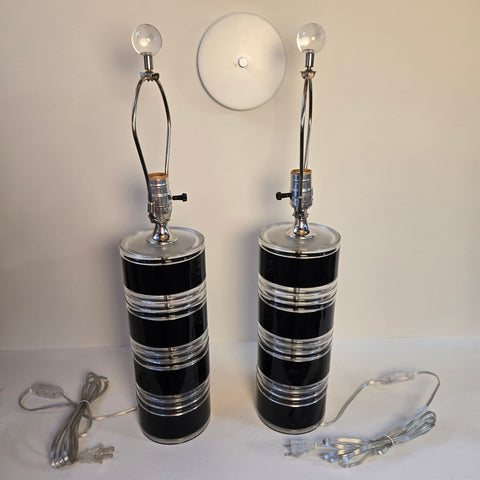 Vintage Acrylic Table Lamps