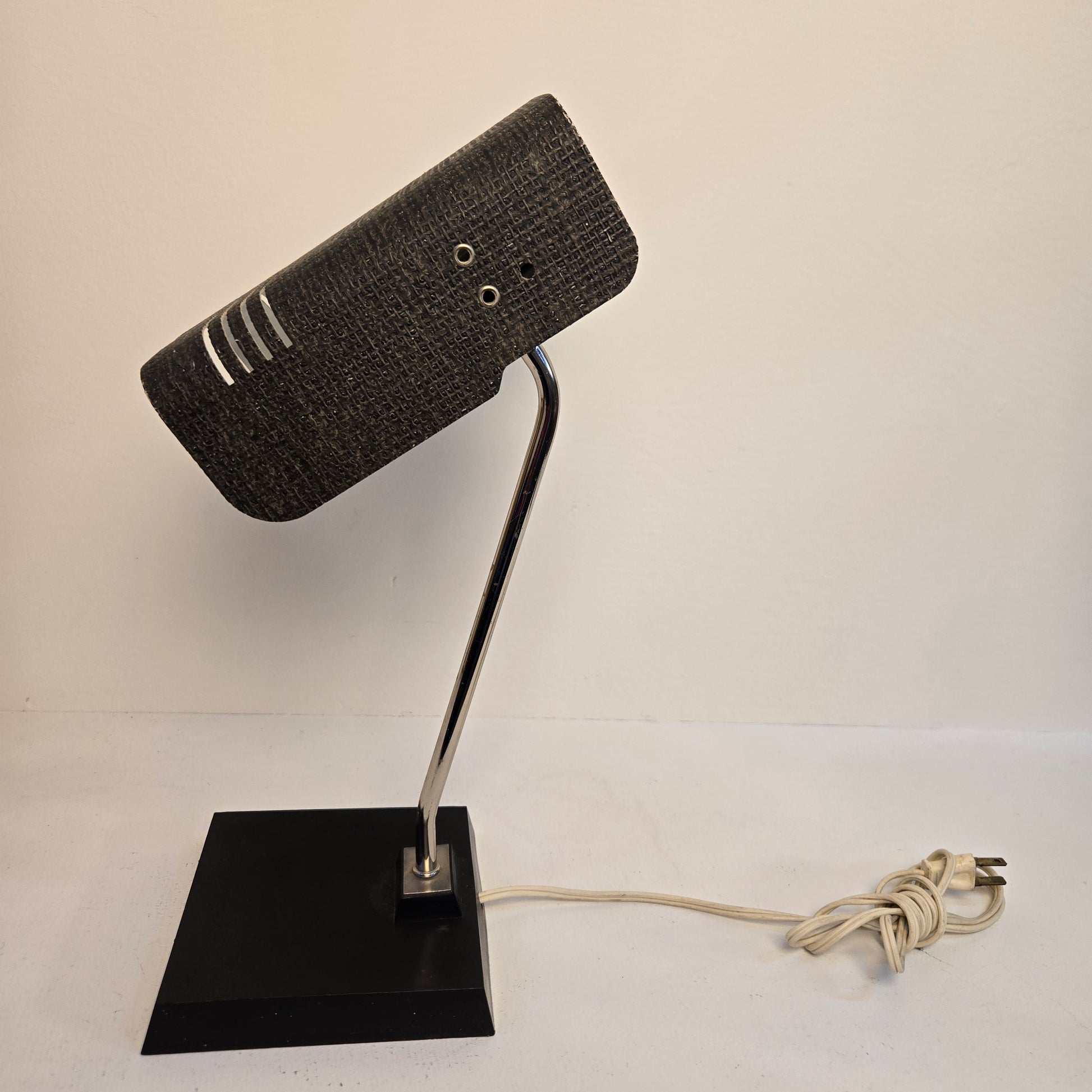 Vintage 1970s Textured Metal Targetti Sankey Desk Lamp