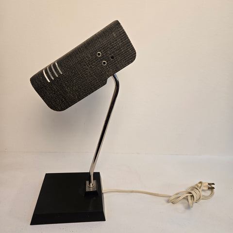 Vintage 1970s Textured Metal Targetti Sankey Desk Lamp