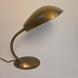 Restored Gold Metal Vintage 1950s Pinhole Desk Lamp