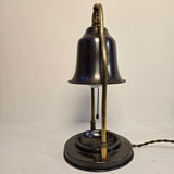 Vintage Nautical Walt Disney Brass & Bronze Metal Bell Accent Lamp