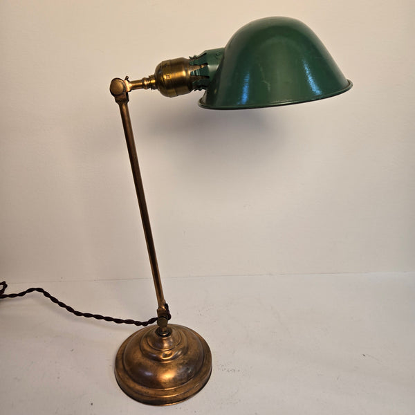 Vintage Brass Adjustable Desk Lamp