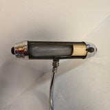 Antique 1920s Art Deco Matte Bronze & Polished Chrome Vintage Piano or Desk Lamp