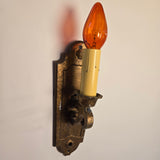 Vintage Art Deco 1920s Spanish-Style Antique Gold Wall Sconces