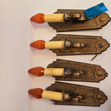 Vintage Spanish Gold Wall Sconces