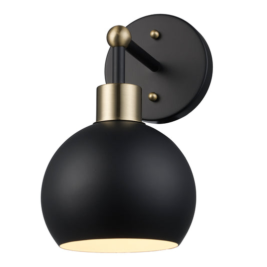 Indigo Modern Metal Globe Wall Sconce