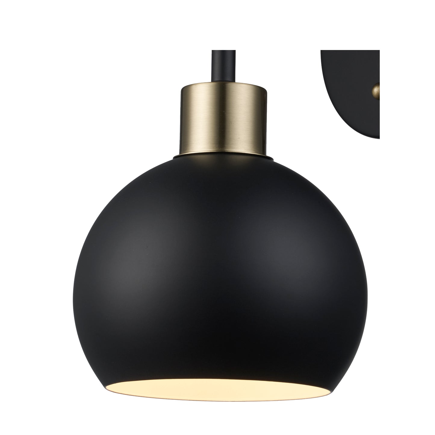 Indigo Modern Metal Globe Wall Sconce