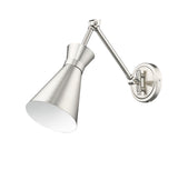 Soriano 1-Light Mid Century Modern Bowtie Cone Swing Arm Wall Sconce Fixture