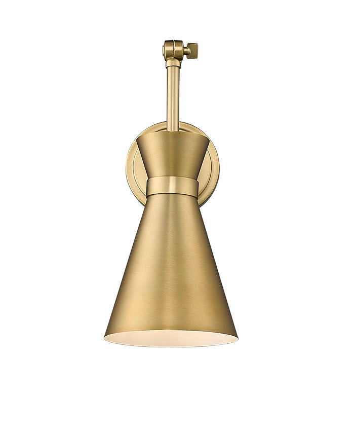 Soriano 1-Light Mid Century Modern Bowtie Cone Swing Arm Wall Sconce Fixture
