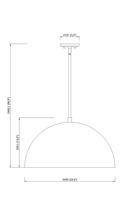 Vega 24" Dome Pendant