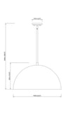 Vega 24" Dome Pendant