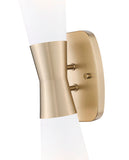 Emrys Large Hourglass Bowtie Frosted Glass Wall Sconce in Matte Black, Modern Gold, Brushed Nickel, or Polished Nickel - Midcentury Lighting by Practical Props