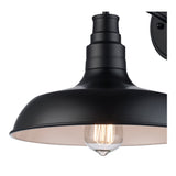 Tinley Exterior Barn Light Wall Sconce in Matte Black