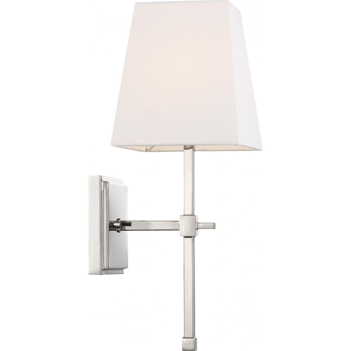 Highline Square Wall Sconce with Linen Shade