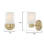 Sylvestre Modern Frosted Glass Wall Sconce by Westinghouse