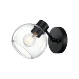 Hyson 1-Light Retro Clear Glass Globe Wall Sconce Vanity Light by Westinghouse