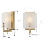 Enzo Modern Frosted Shield Wall Sconce by Westinghouse