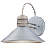 Watts Creek Industrial Galvanized Steel Exterior Barn Light Wall Sconce