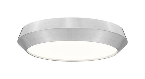 Madison 16" Modern Retro Atomic LED Flush Mount Ceiling Fixture in Brass, Nickel, or White, Matte Black
