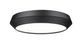 Madison 16" Modern Retro Atomic LED Flush Mount Ceiling Fixture in Brass, Nickel, or White, Matte Black