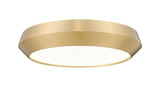 Madison 16" Modern Retro Atomic LED Flush Mount Ceiling Fixture in Brass, Nickel, or White, Matte Black