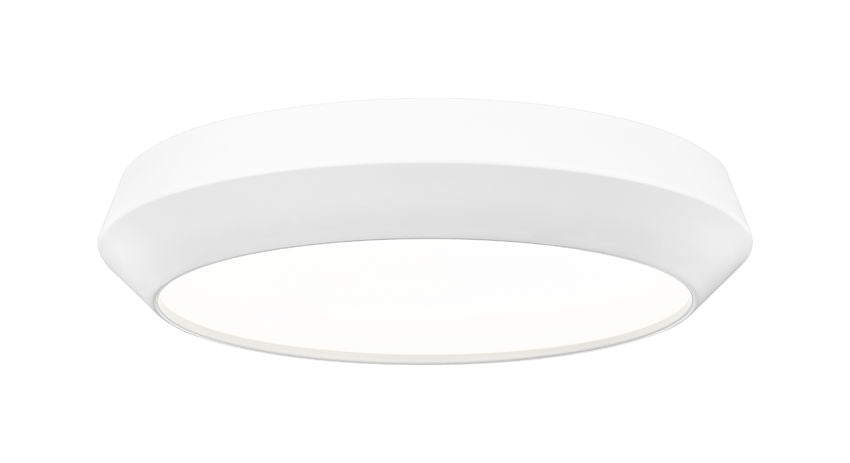 Madison 16" Modern Retro Atomic LED Flush Mount Ceiling Fixture in Brass, Nickel, or White, Matte Black