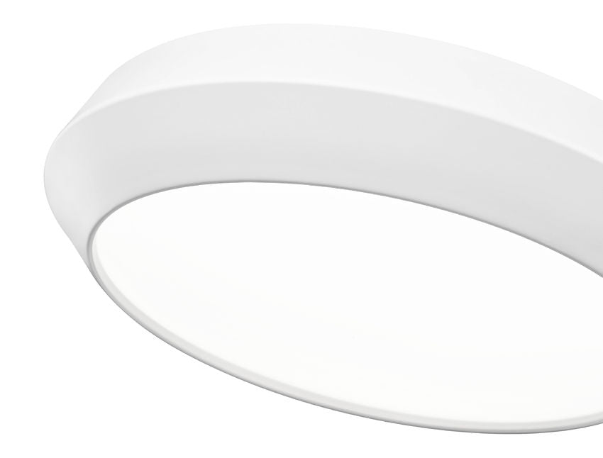 Madison 16" Modern Retro Atomic LED Flush Mount Ceiling Fixture in Brass, Nickel, or White, Matte Black