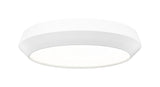 Madison 16" Modern Retro Atomic LED Flush Mount Ceiling Fixture in Brass, Nickel, or White, Matte Black