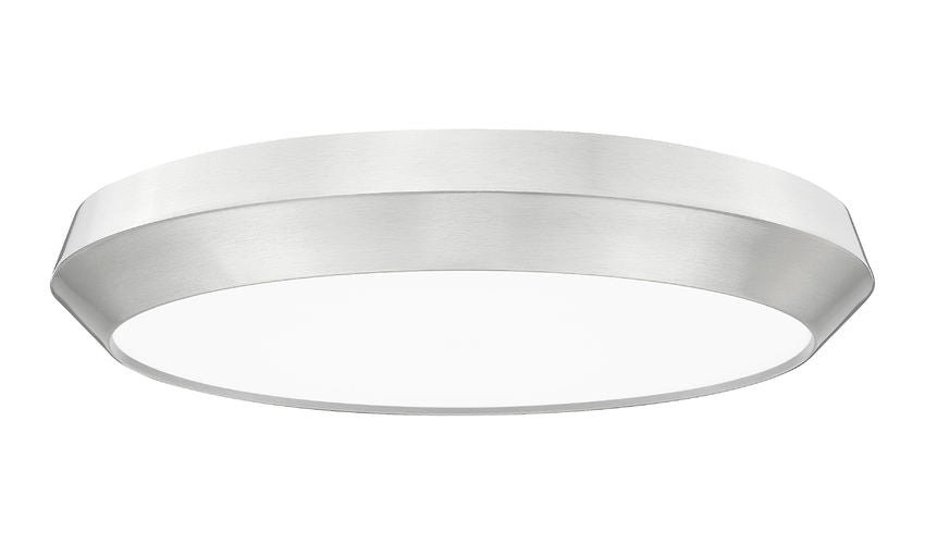 Madison 20" Modern Retro Atomic LED Flush Mount Ceiling Fixture in Brass, Nickel, or White, Matte Black