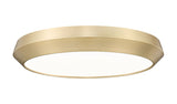 Madison 20" Modern Retro Atomic LED Flush Mount Ceiling Fixture in Brass, Nickel, or White, Matte Black