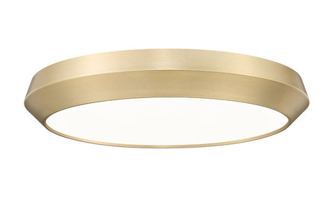 Madison 20" Modern Retro Atomic LED Flush Mount Ceiling Fixture in Brass, Nickel, or White, Matte Black