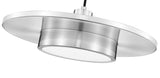 Ludo 20" Modern LED Pendant Light in Black, White, Brushed Nickel or Brass