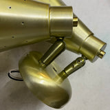 Retro Single Swivel Adjustable Pinhole Cone Wall Sconce - Mid Century Modern Reproduction Lighting - Practical Props