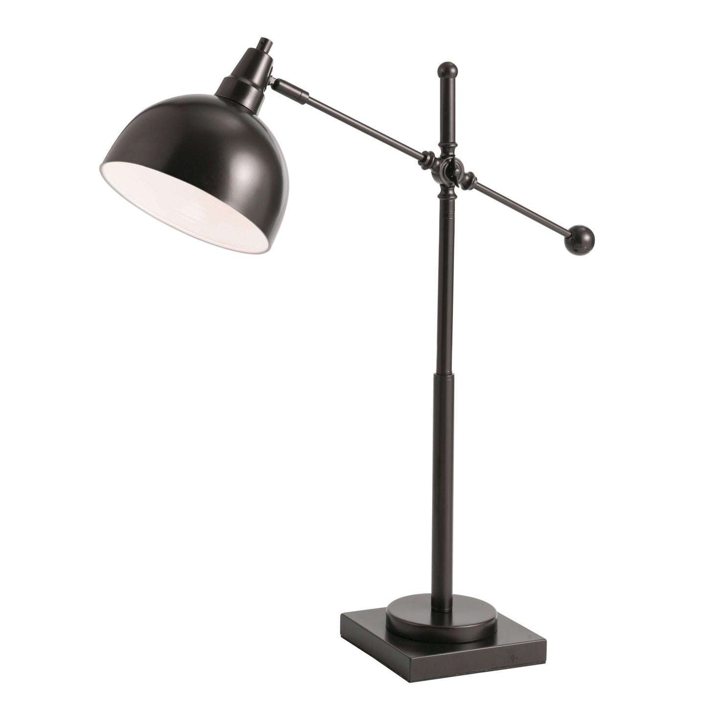Cupola Adjustable Task Light Desk Lamp in Bronze, Brass or Satin Nickel by Lite Source
