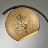 Molina Black Metal & Gold Metallic Mercury Glass Modern Table or Desk Lamp